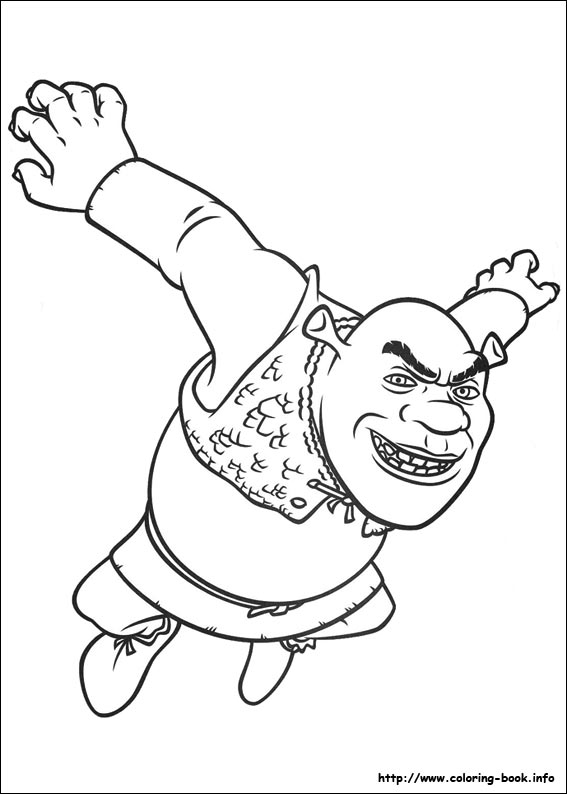 Shrek kolorowanki